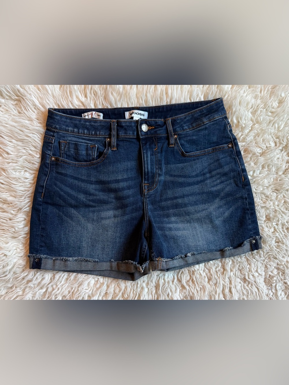 Vigoss Marley Dark Denim Shorts Stretchy